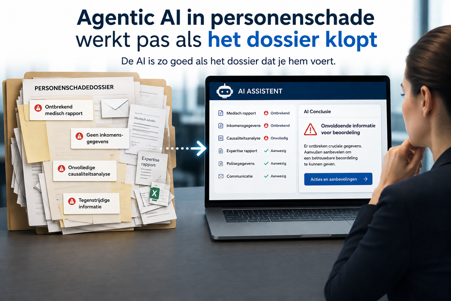 Agentic AI in personenschade werkt pas als het dossier klopt