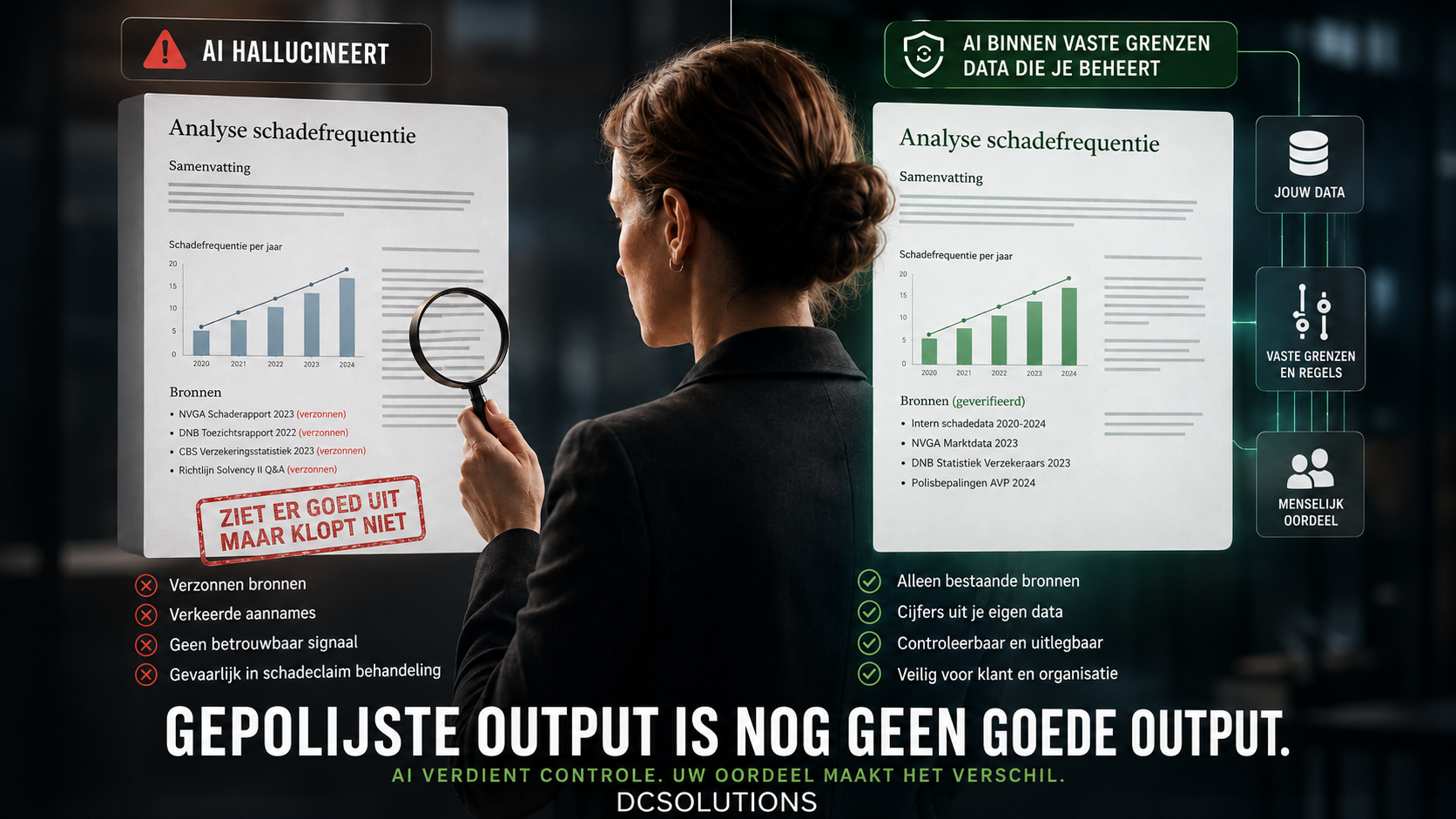 Gepolijste output is nog geen goede output